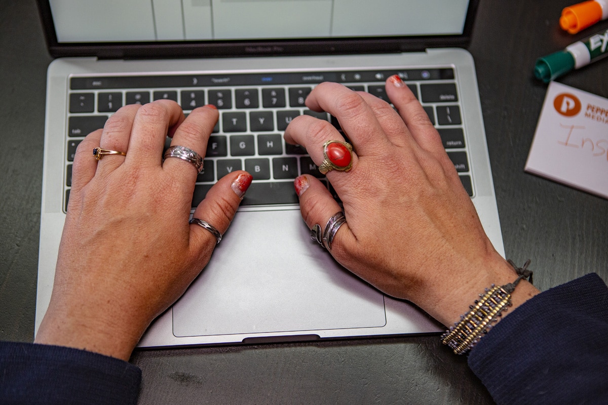 Peppershock Typing Hands Peppershock Typing Hands
