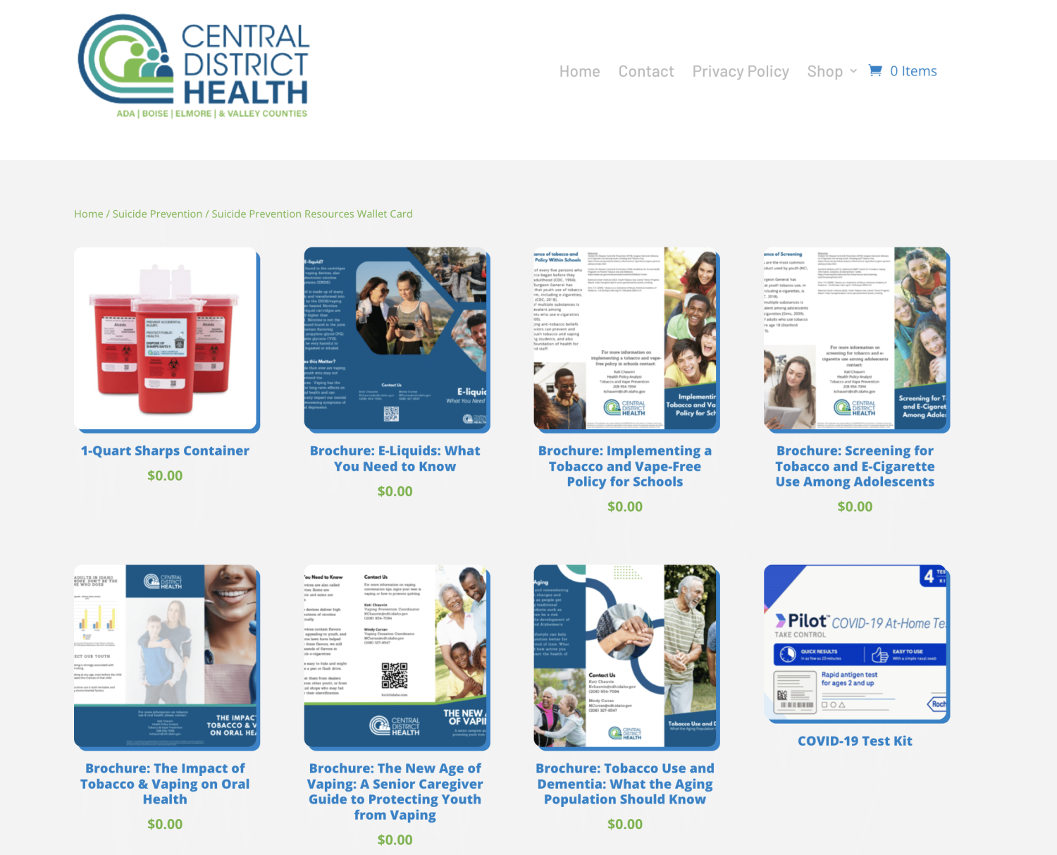 Website - Store Front CDH