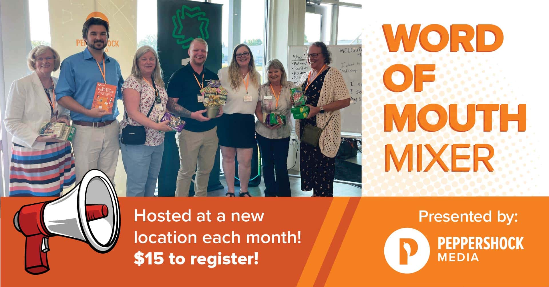 August Word of Mouth Mixer presented by Peppershock Media